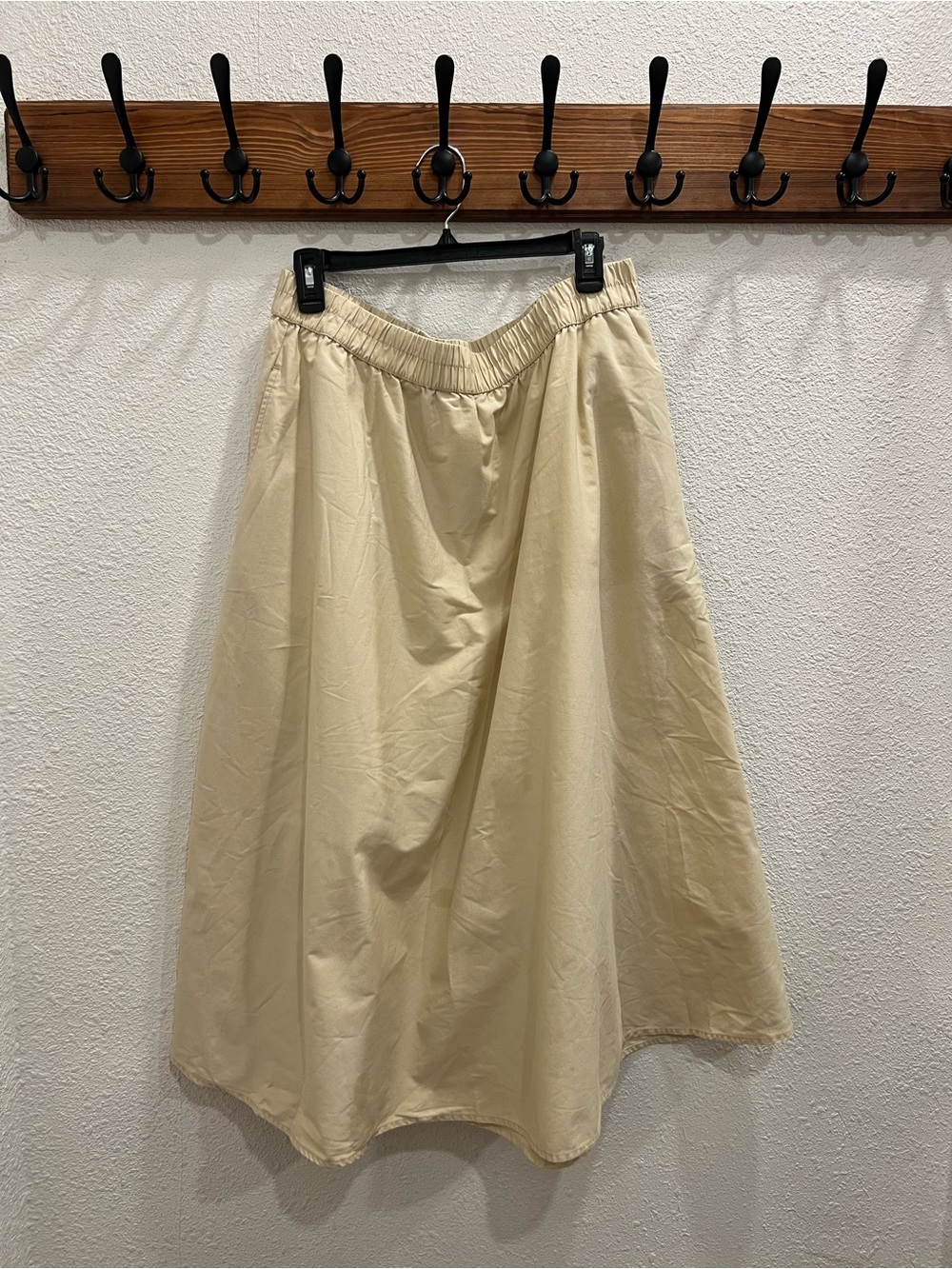 a new day Cream A-Line Midi Skirt